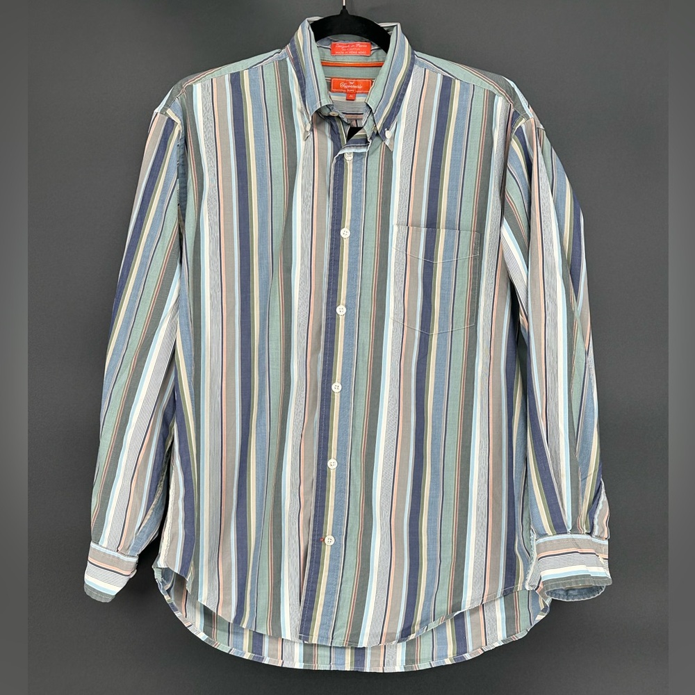 Faconnable Multicolor Striped Men's Shirt Size M
